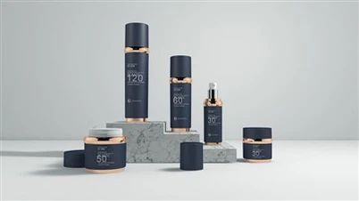 Šarene plastične kozmetičke staklenke